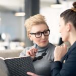 Coaching, Mentoring, two women talking